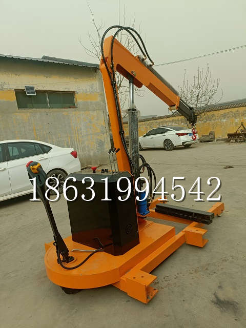 门头沟区自卸车厢随车吊 自制轮式四不像起重机 四驱平板吊 5吨 贵盛